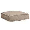 vidaXL Kudde Oxford Tyg Taupe 60 x 60 x 12 cm