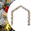 vidaXL Julgirlang med julgranskulor och LED-lampor gr&ouml;n 5 m PVC