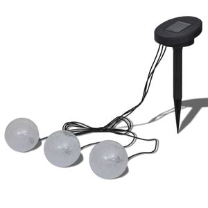 vidaXL Flytande LED solcellslampor f&ouml;r damm 3 st