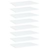 vidaXL Hyllplan 8 st vit 60x40x1,5 cm konstruerat tr&auml;