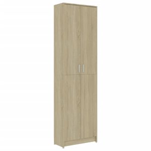 vidaXL Hallgarderob sonoma-ek 55x25x189 cm konstruerat tr&auml;