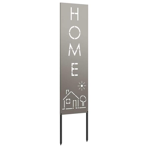 vidaXL Tr&auml;dg&aring;rds integritetssk&auml;rm Rostig 32 x 140 cm cortenst&aring;l