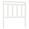 vidaXL S&auml;nggavel vit 106x4x100 cm massiv furu