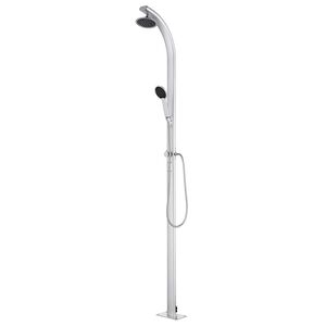 vidaXL Tr&auml;dg&aring;rdsdusch 215 cm aluminium