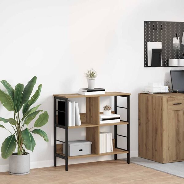 vidaXL Hyllsystem Artisan Ek 82 x 32 x 79 cm Konstruerat tr&auml;