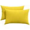 vidaXL Sofakuddar 2 st tyg Ljusgul 60 x 40 cm