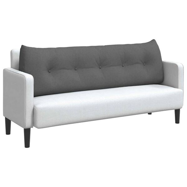 vidaXL Ryggkudde M&ouml;rkgr&aring; 160 x 24 x 50 cm tyg