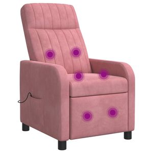 vidaXL Massagef&aring;t&ouml;lj Rosa Sammet (V)