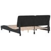 vidaXL Bed Frame without Mattress Black 160x200 cm Velvet