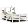 vidaXL S&auml;ngram utan madrass vit 160x200 cm massiv furu