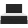 vidaXL F&ouml;rvaringss&auml;ng med madrass Svart 140 x 190 cm Sammet
