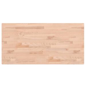 vidaXL Bordsskiva 80x40x1,5 cm rektangul&auml;r massivt boktr&auml;