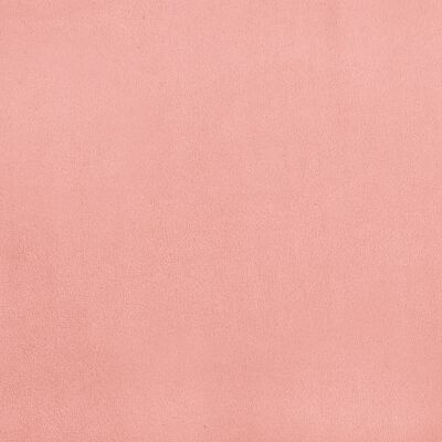 vidaXL Sängram rosa 90x190 cm sammet