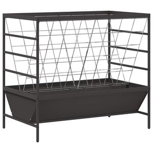 vidaXL Lantbruks Foderautomat Svart 100 x 60 x 90 cm 15 kg