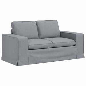 vidaXL Soffa Ljusgr&aring; 162 x 80 x 82 cm tyg