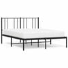 vidaXL S&auml;ngram med huvudgavel metall svart 135x190 cm
