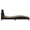 vidaXL Bed Frame "Viana" without Mattress Black 100x200 cm Faux Leather