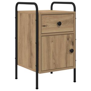 vidaXL Nattduksbord Artisan-ek 35 x 36,5 x 61 cm Konstruerat tr&auml;