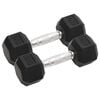 vidaXL Hantlar 2 st 6 kg totalt gjutj&auml;rn