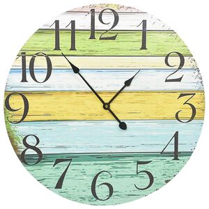 vidaXL V&auml;ggklocka flerf&auml;rgad 60 cm MDF