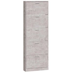 vidaXL Skosk&aring;p betonggr&aring; 59x17x169 cm konstruerat tr&auml;