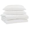 vidaXL Sommar Duvet med kudde 3 pcs Vit Mikrofiber