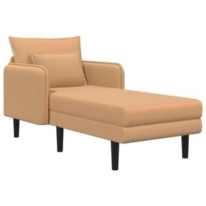 vidaXL Stor sch&auml;slong Beige Boucl&eacute;