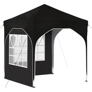 vidaXL Pop-up Partyt&auml;lt 192 x 192 x 245 cm Svart