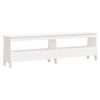 vidaXL Skob&auml;nk vit 160x28x45 cm massiv furu