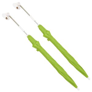 vidaXL Parasoll till campingstol 2 st gr&ouml;n 105 cm