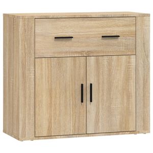 vidaXL Sk&auml;nk sonoma-ek 80x33x70 cm konstruerat tr&auml;