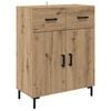 vidaXL Sideboard Artisan Ek 69,5 x 34 x 90 cm Konstruerat tr&auml;