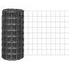 vidaXL Eurofence st&aring;l 25x0,8 m gr&aring;