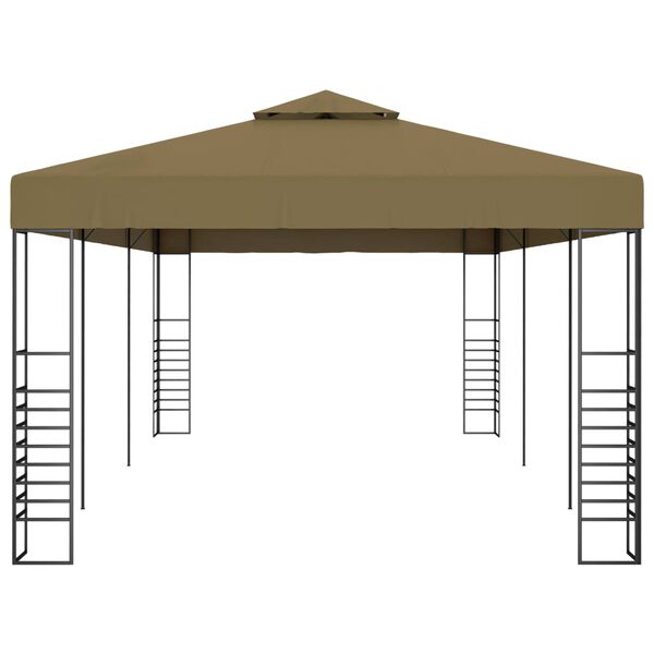vidaXL Paviljong 6x3x2,7 m taupe 180 g/m²