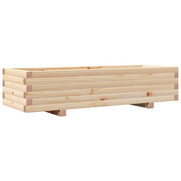vidaXL Odlingsl&aring;da 110x40x26,5 cm massivt furutr&auml;