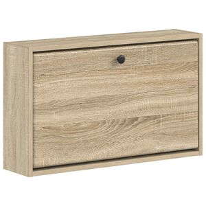 vidaXL V&auml;ggmonterad skosk&aring;p BREDA 71 x 17 x 43 cm Konstruerat tr&auml;