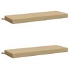 vidaXL B&auml;nk Kuddar SOEST 2 st 100% Polyester Beige 120 x 40 x 8 cm
