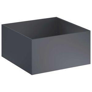 vidaXL Tr&auml;dg&aring;rdsplanterare Antracit 80 x 80 x 40 cm Kallvalsat st&aring;l