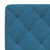 vidaXL Bed Frame without Mattress Blue 140x190 cm Velvet