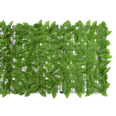 vidaXL Balkongskärm gröna blad 300x75 cm