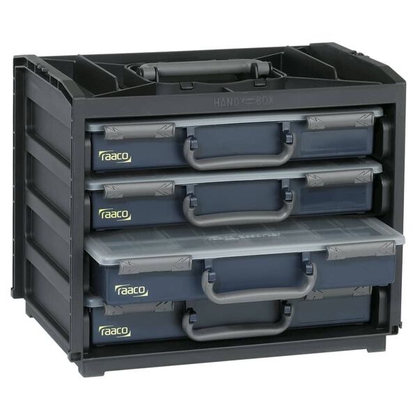 Raaco Sortimentlåda Handy Box med 55x4 lådor 136242
