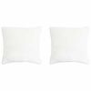 vidaXL Kudde 2 st 80 x 80 cm Bambufiber Vit
