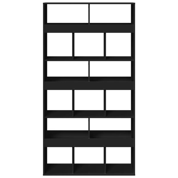 vidaXL Bokhylla svart 100x33x187,5 cm konstruerat tr&auml;