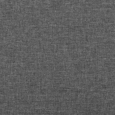 vidaXL Sänggavel med kanter mörkgrå 147x16x78/88 cm tyg