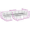 vidaXL Soffgrupp f&ouml;r tr&auml;dg&aring;rden 8 delar massiv douglasgran