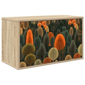 vidaXL V&auml;ggmonterad TV-sk&aring;p ZAANDAM 69 x 33 x 40 cm Sonoma-ek