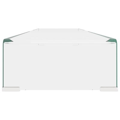vidaXL TV-bord klarglas 120x30x13 cm
