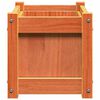 vidaXL Odlingslåda vaxbrun 60x31x31 cm massiv furu