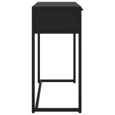 vidaXL Konsolbord svart 72x35x75 cm stål