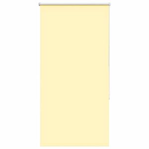 vidaXL Rullgardin m&ouml;rkl&auml;ggningsgul 80x130 cm tygbredd 75,7 cm